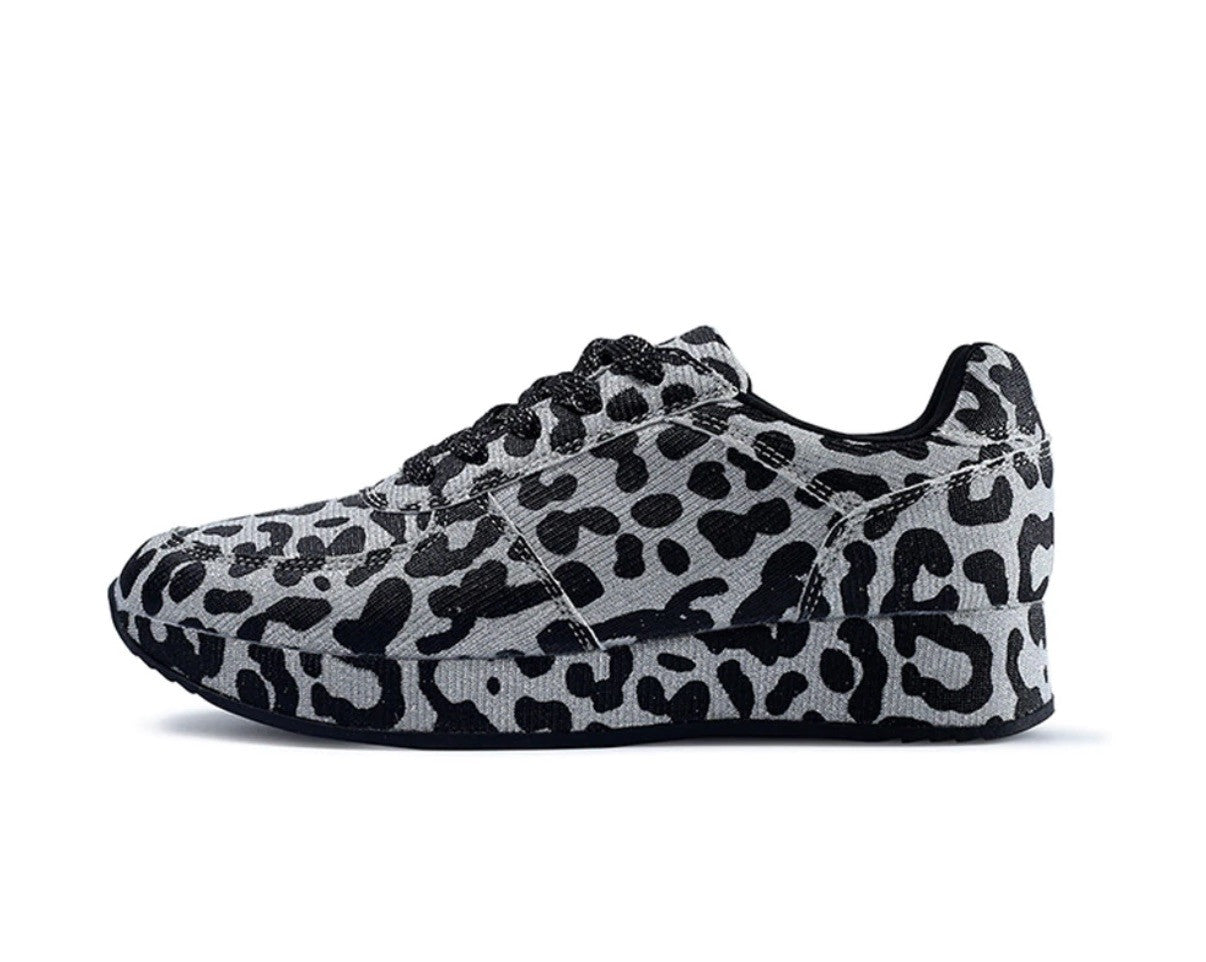 Sneakers leopard glitter
