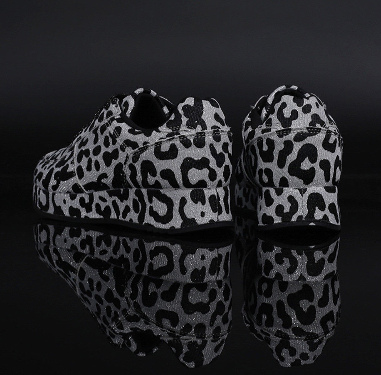 Sneakers leopard glitter