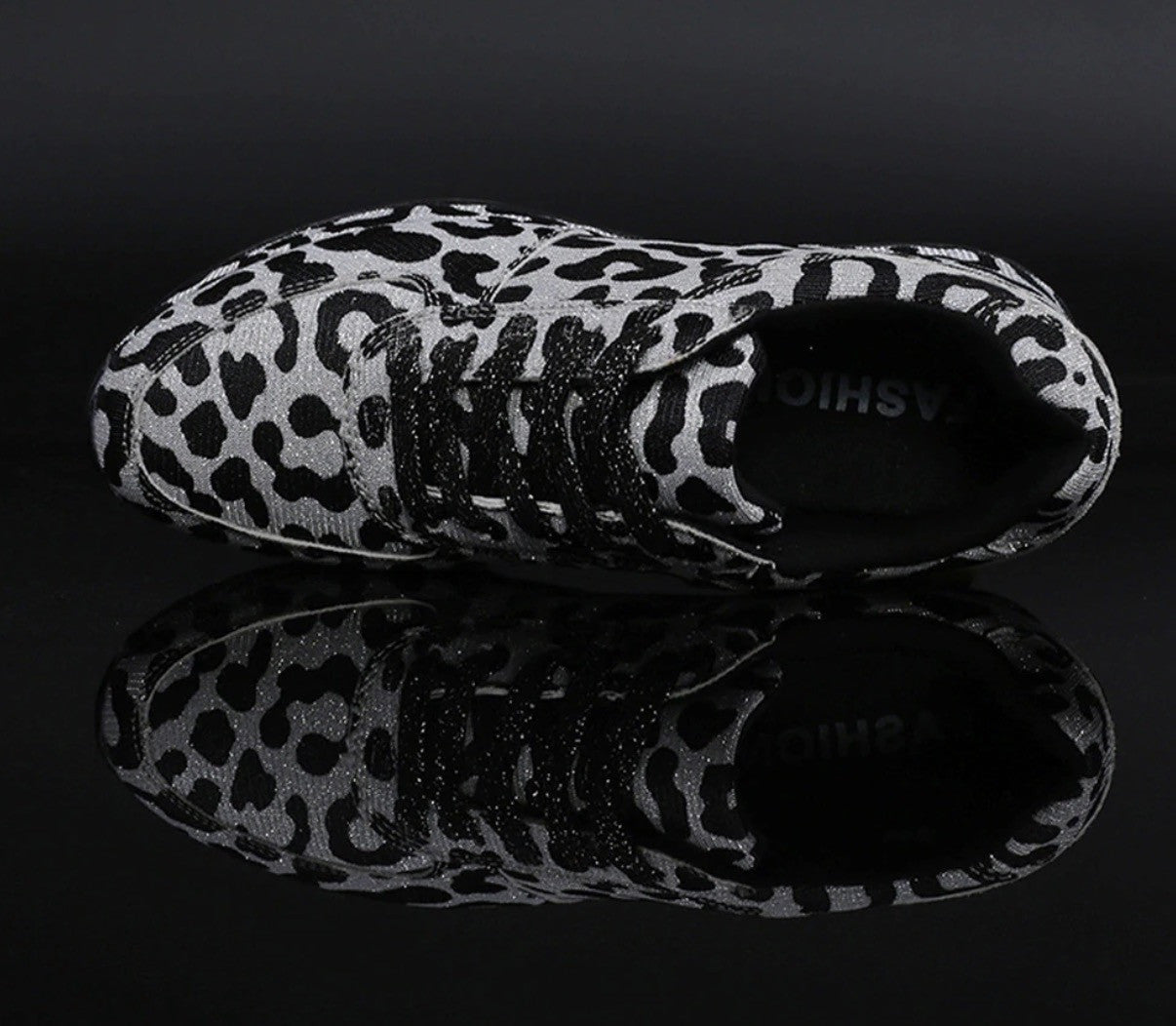 Sneakers leopard glitter