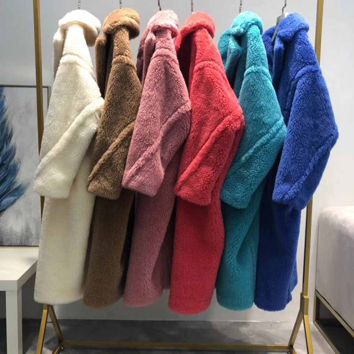 Maxi cappotto peluches