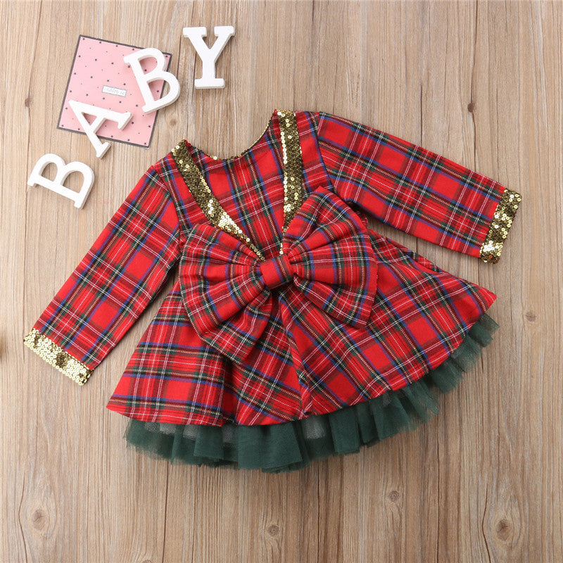 Baby abito tweed tulleskirt