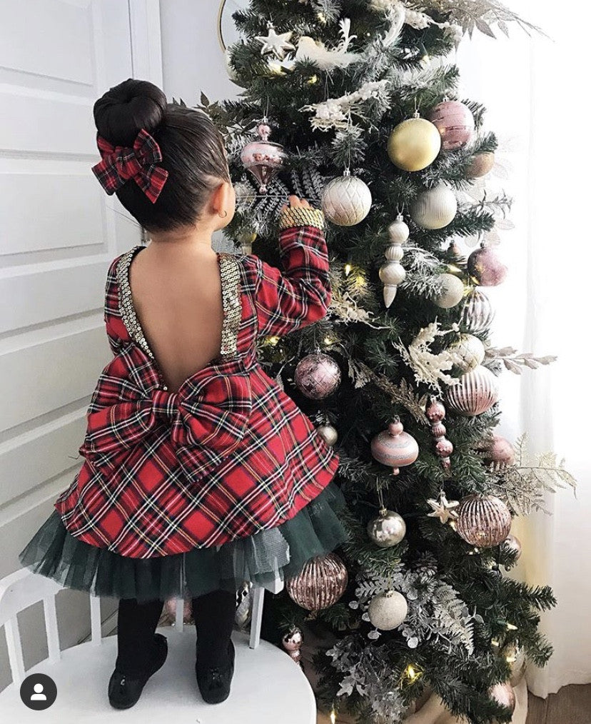 Baby abito tweed tulleskirt