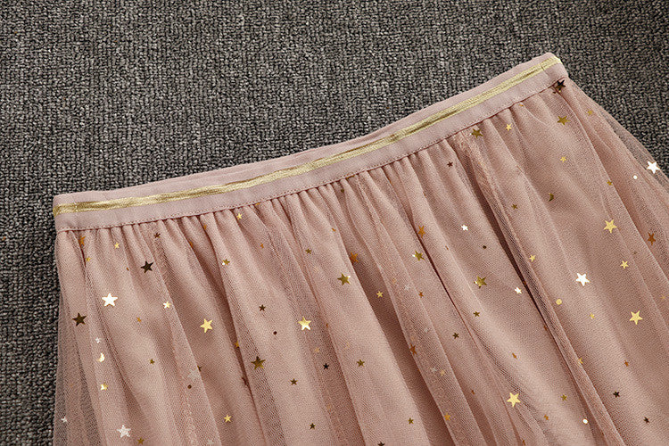 Completo pailettes rosa Wanda