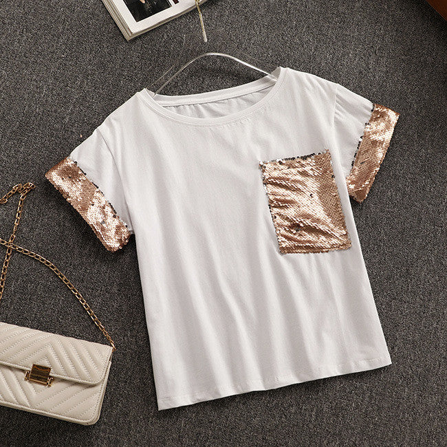 Completo pailettes rosa Wanda