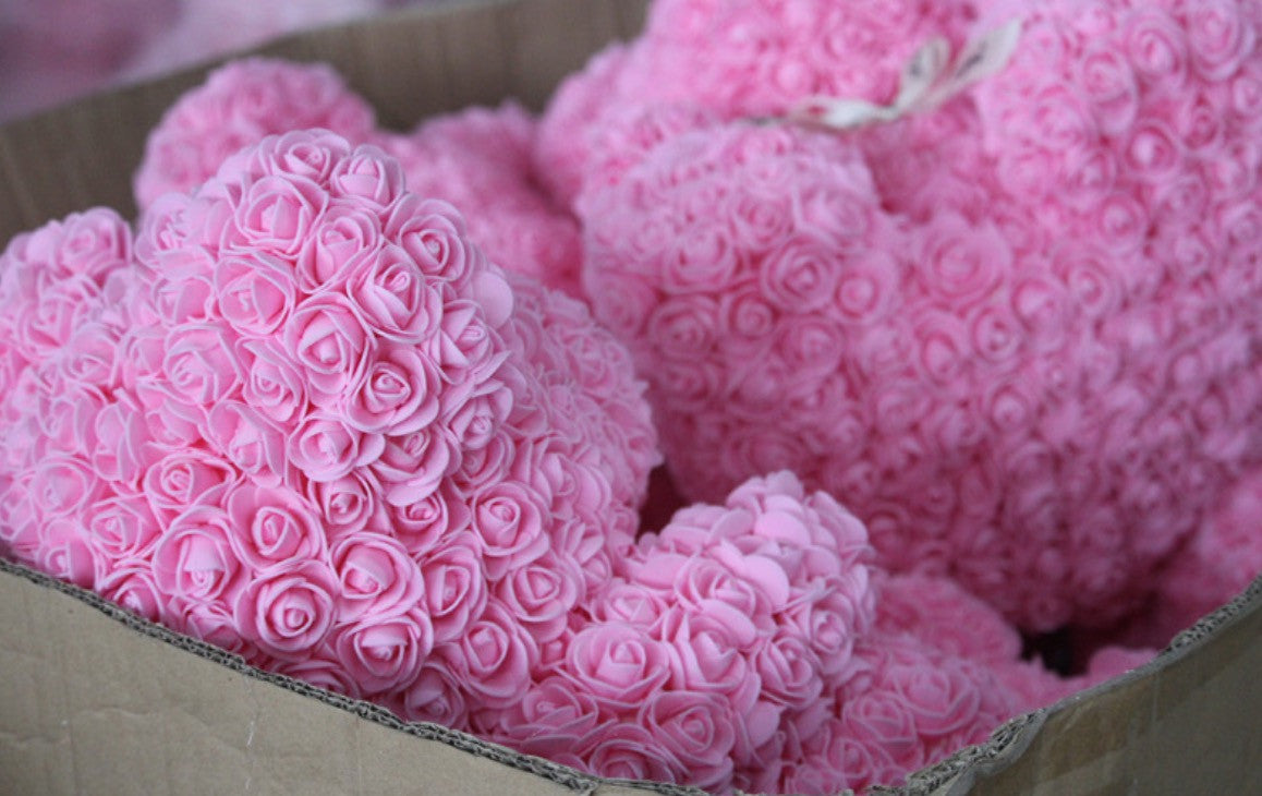 Orsacchiotto di rose 3D