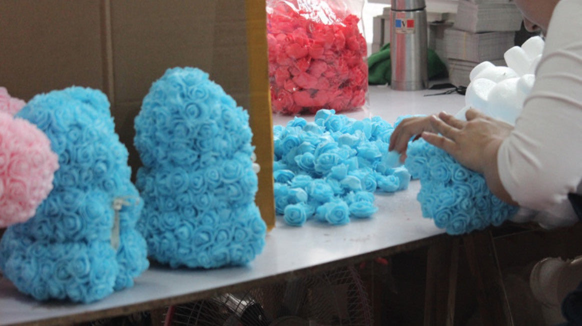 Orsacchiotto di rose 3D