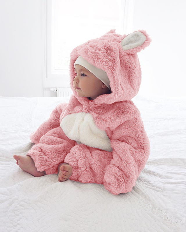 Baby tutina pink rabbit ciniglia
