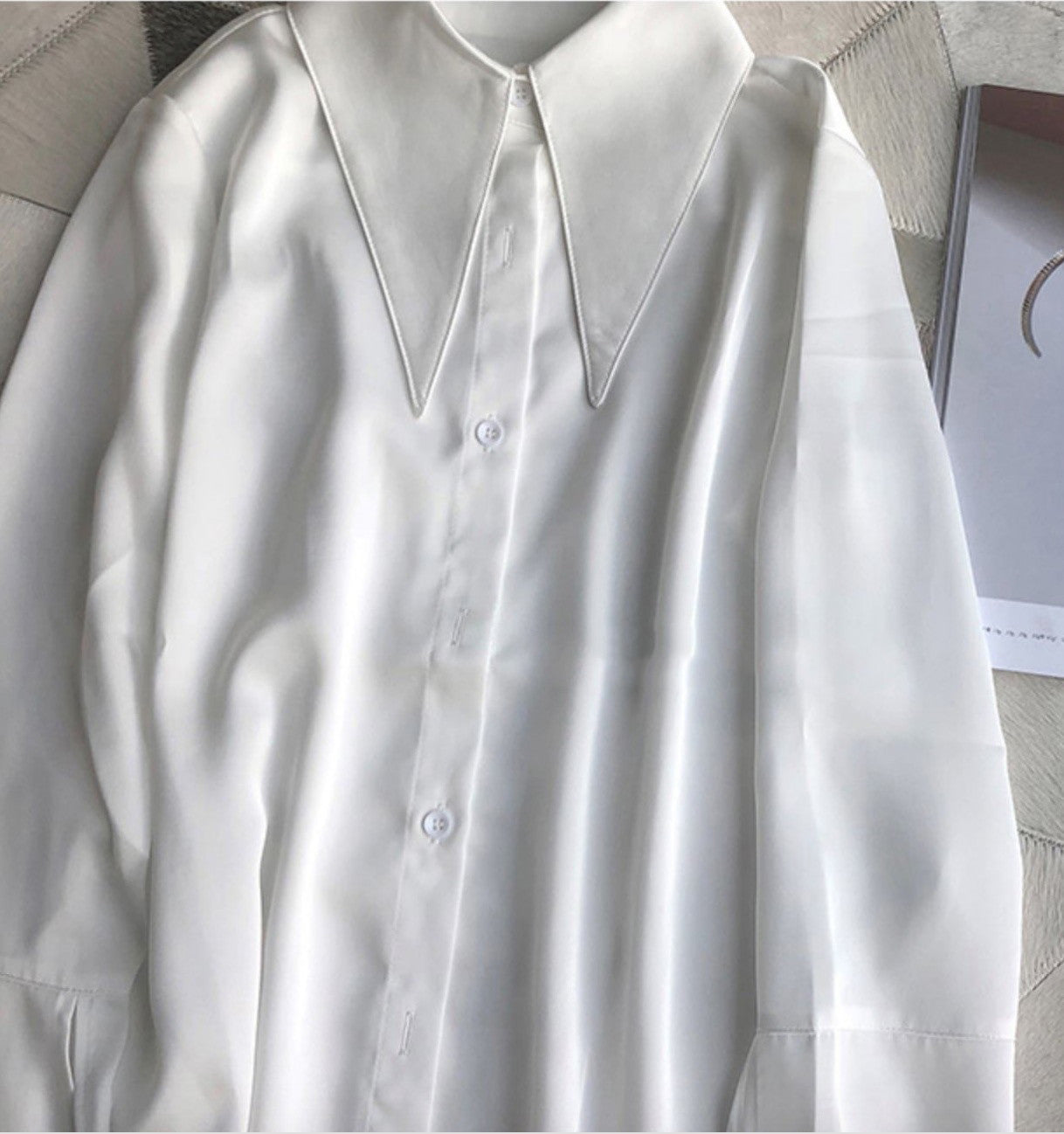 Camicia bianca maxi punte