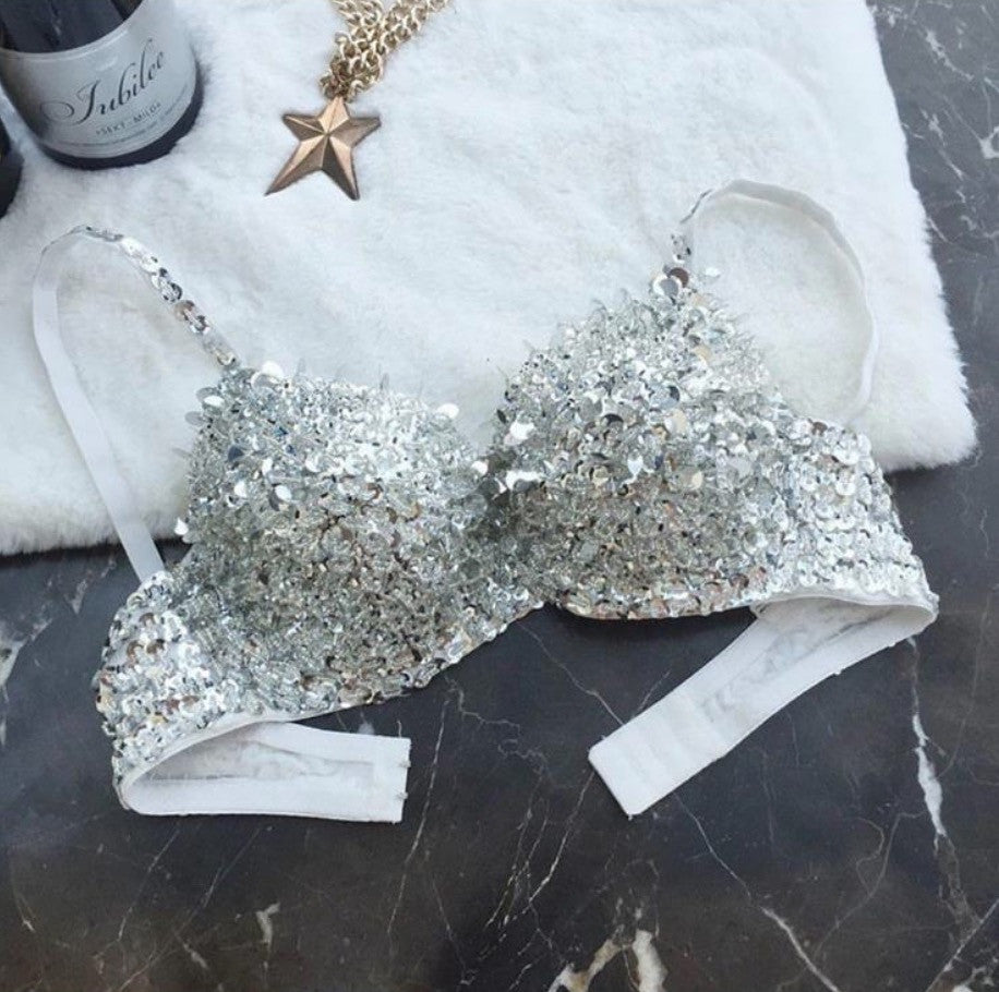 Sequin bra