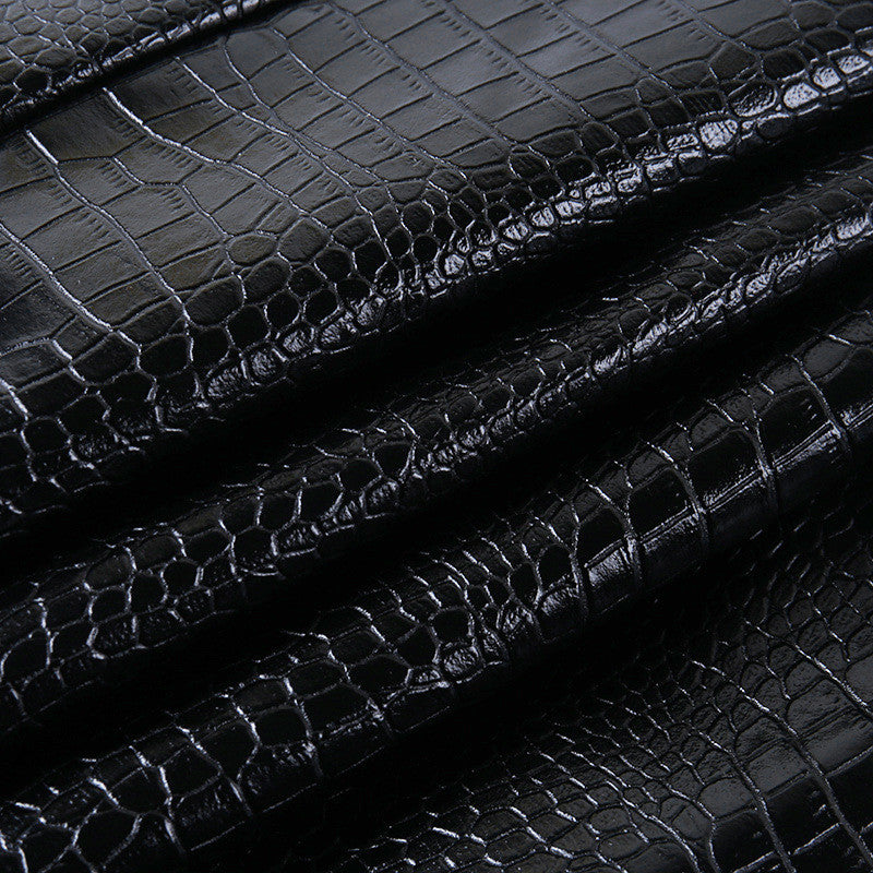 Minigonna effetto coccodrilllo ecopelle