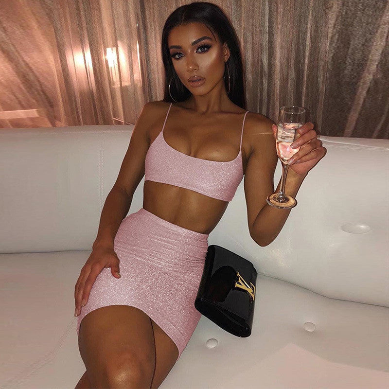 Completo lurex mini + top