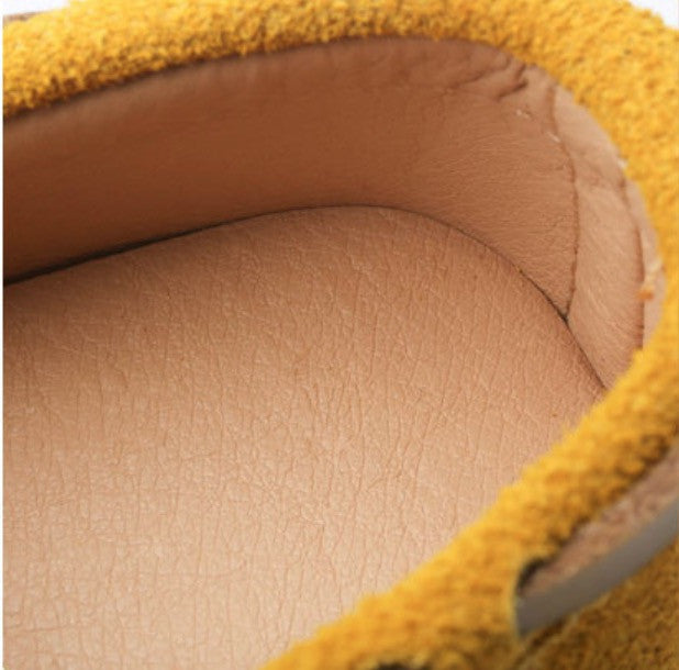 Mocassini bimba scamosciati