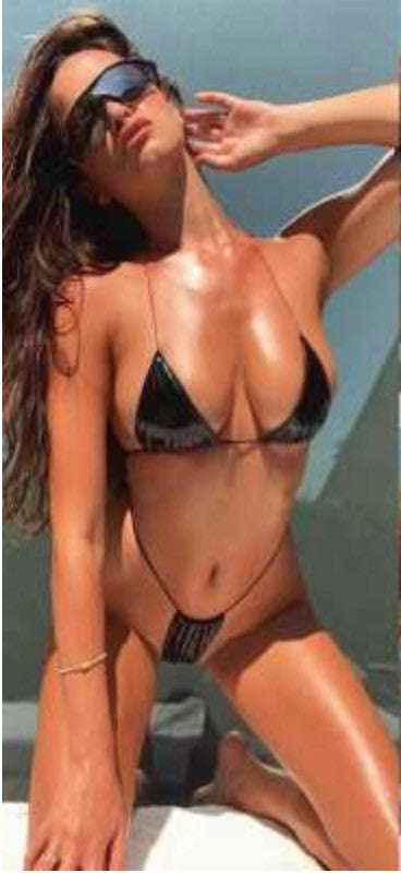 Bikini triangolo PVC Rosty