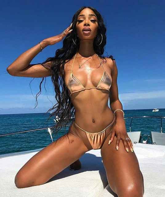 Bikini triangolo PVC Rosty