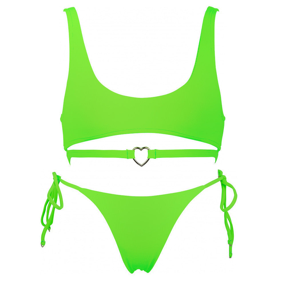 Bikini cuoricino metallo