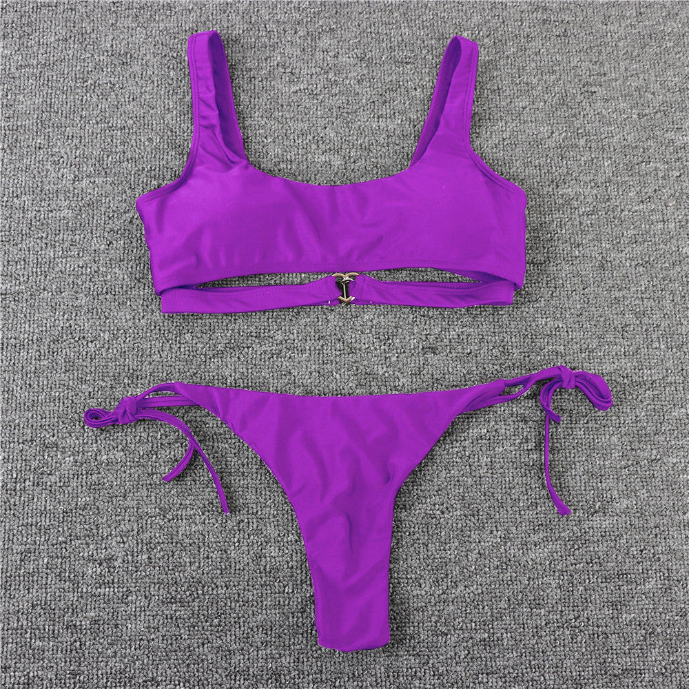 Bikini cuoricino metallo