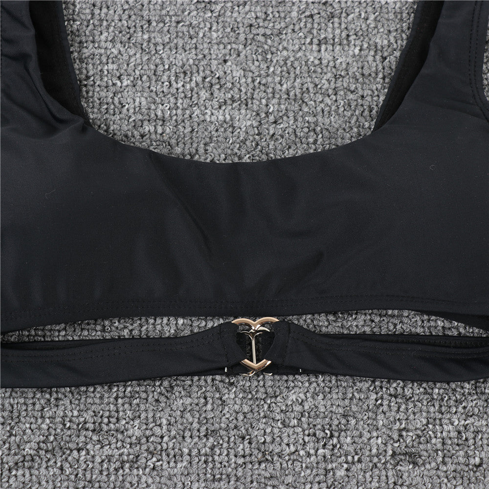 Bikini cuoricino metallo