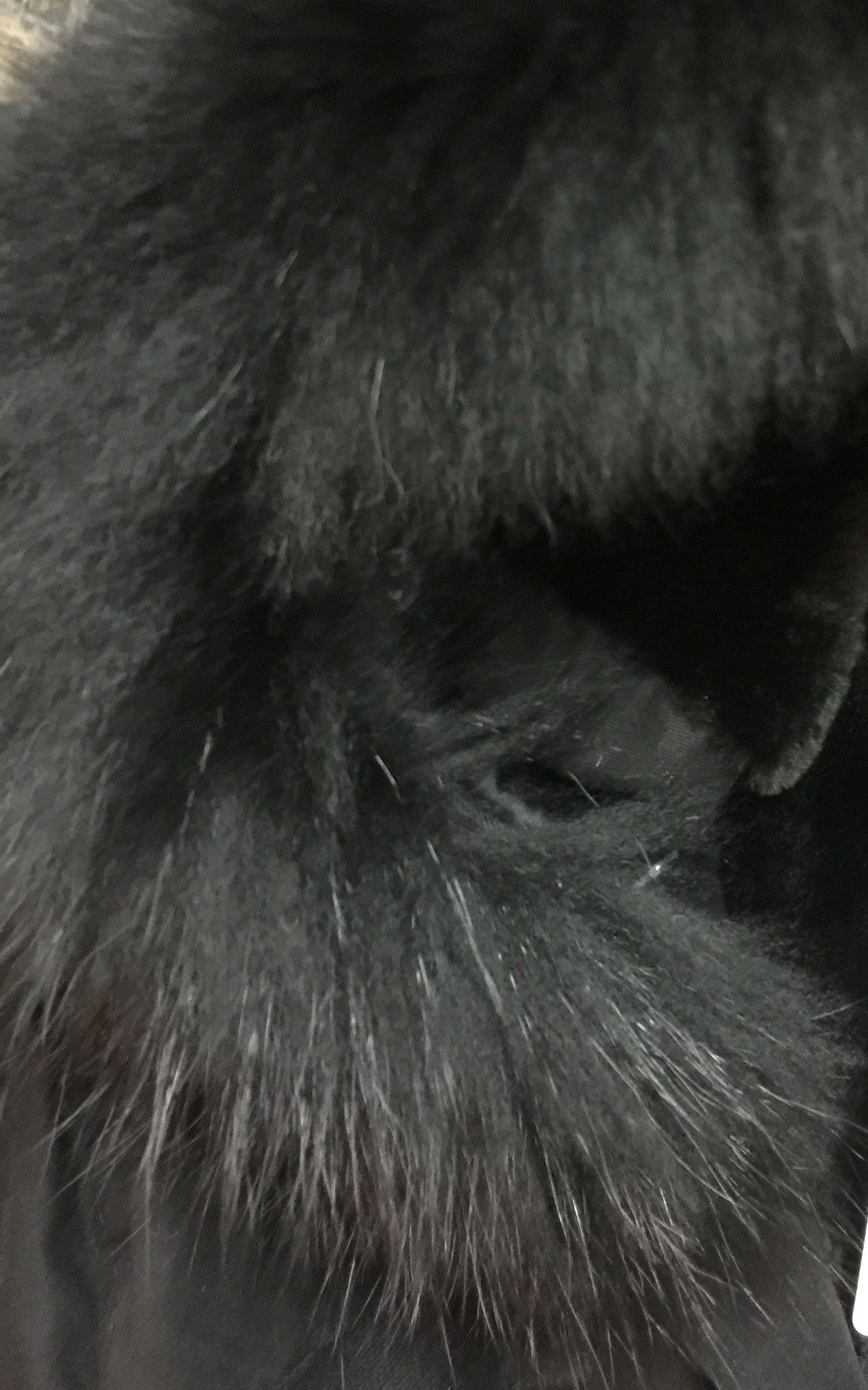 Parka corto nero interno nero