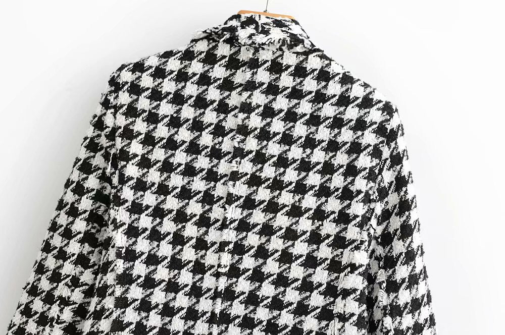 Blazer Pied De Poule