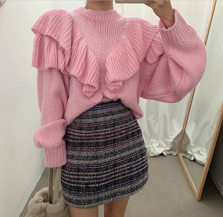 Maglione a balze Drai