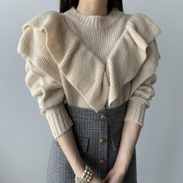 Maglione a balze Drai