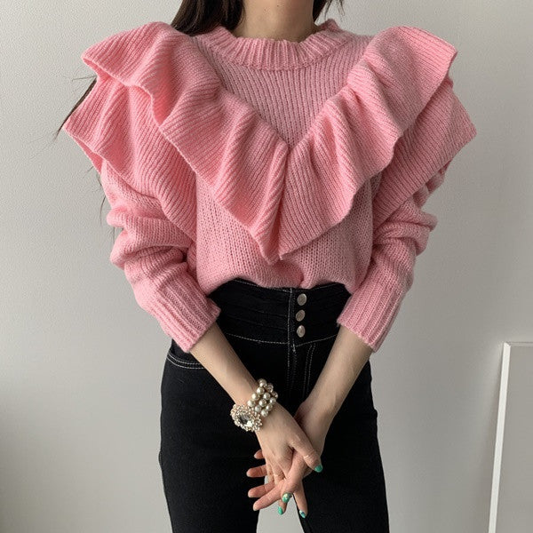 Maglione a balze Drai