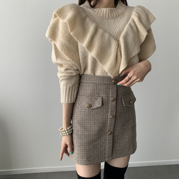 Maglione a balze Drai