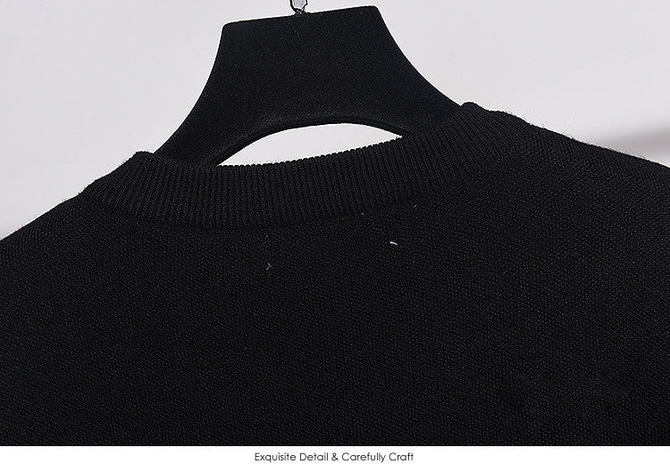 Tuta in maglia fringe & strass