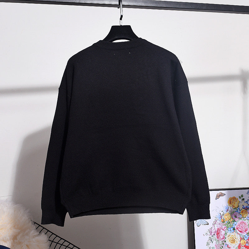 Tuta in maglia fringe & strass