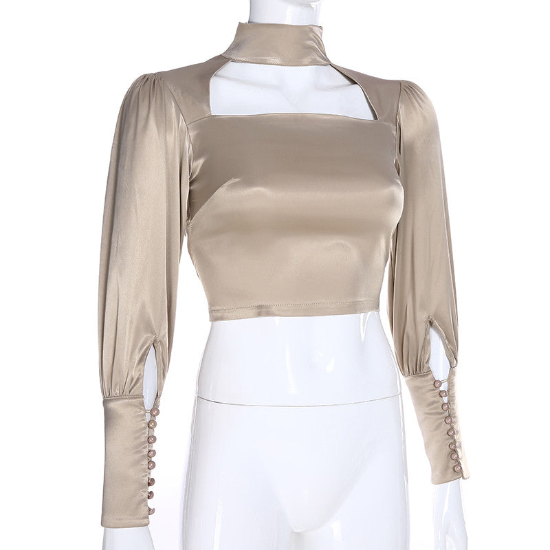 Blusa in raso Magrisshe