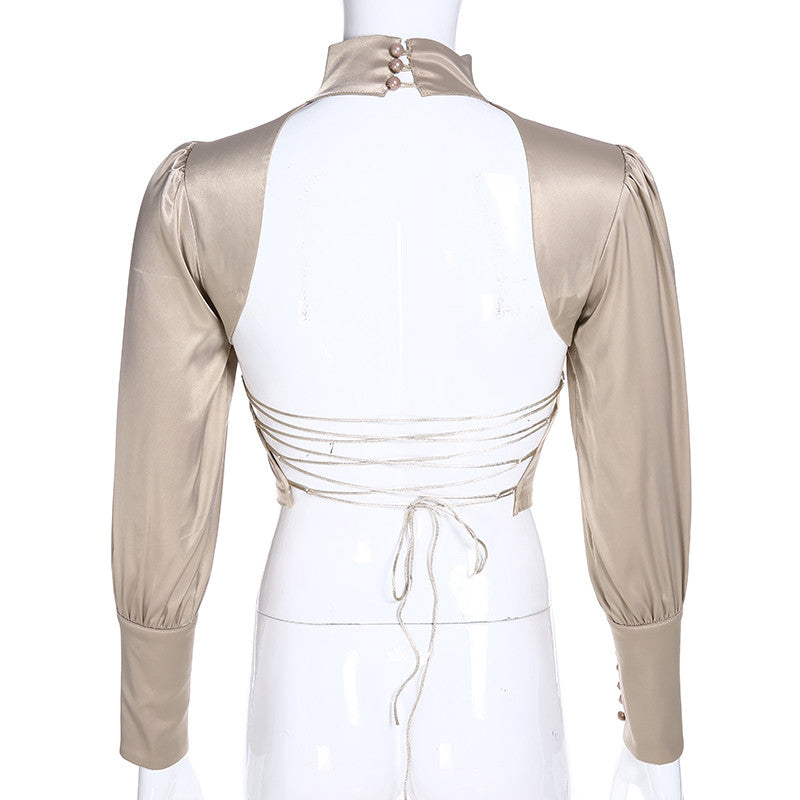 Blusa in raso Magrisshe