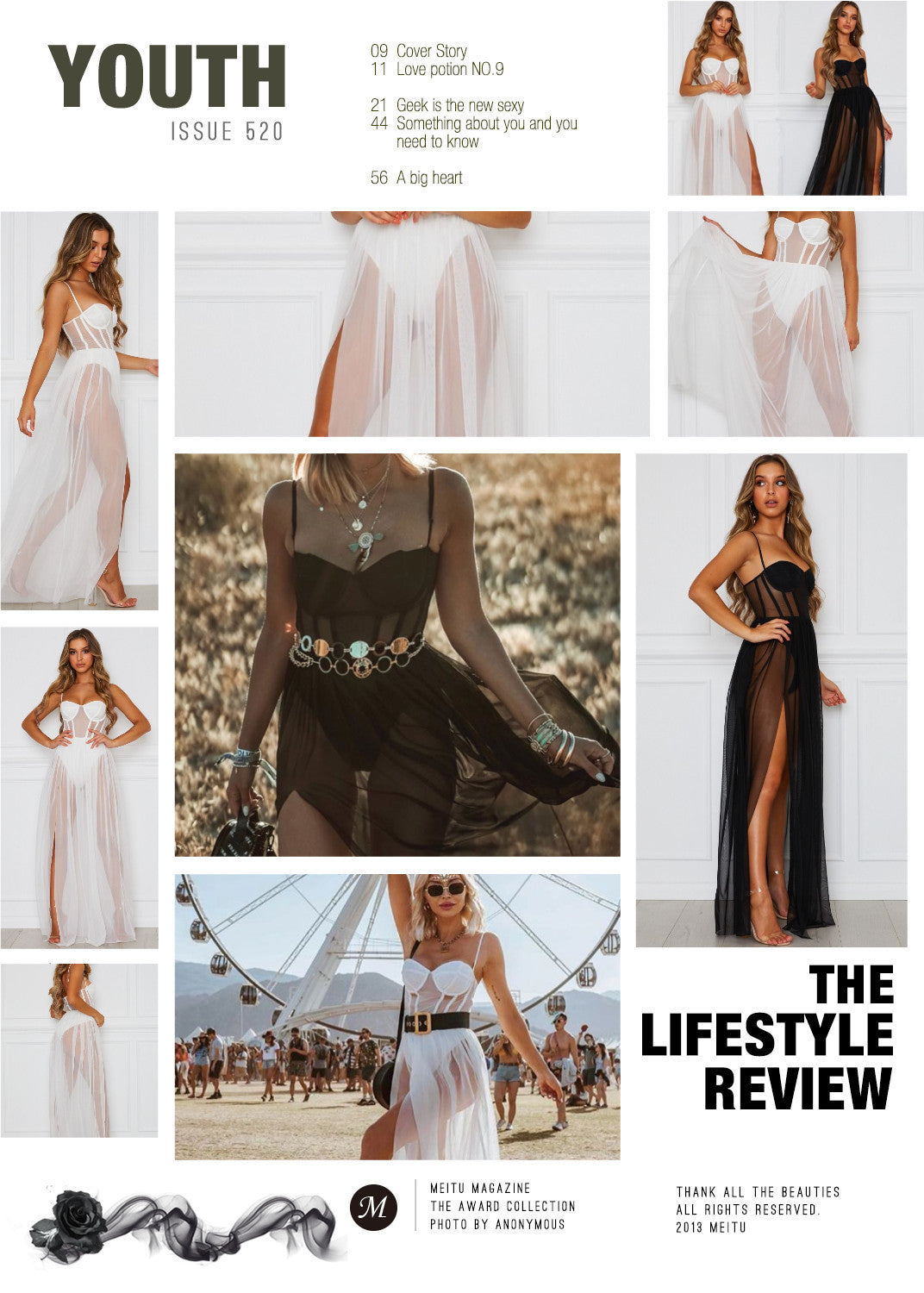 Maxiabito lungo tulle corsets