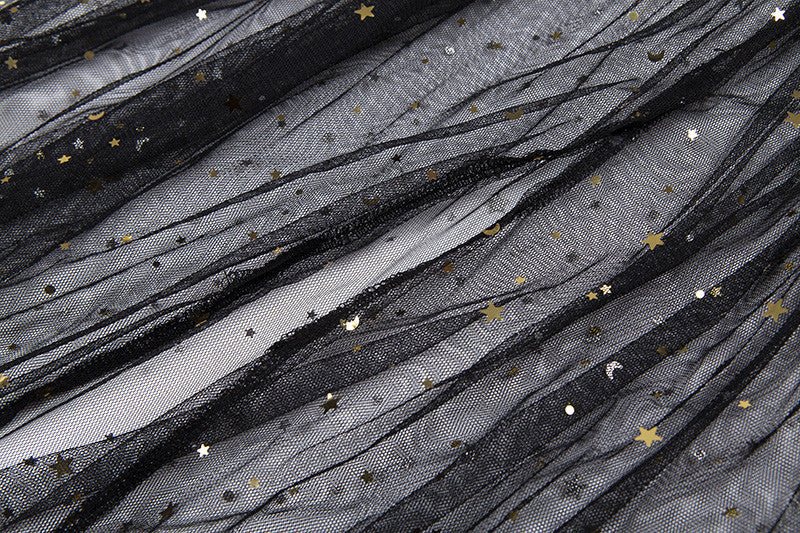 Maxidress tulle constellation