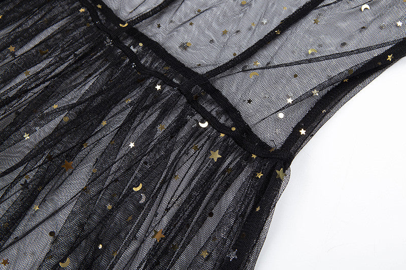 Maxidress tulle constellation