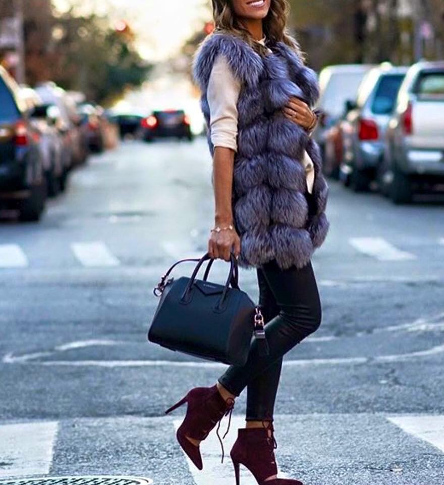 Pellicciotto smanicato snow