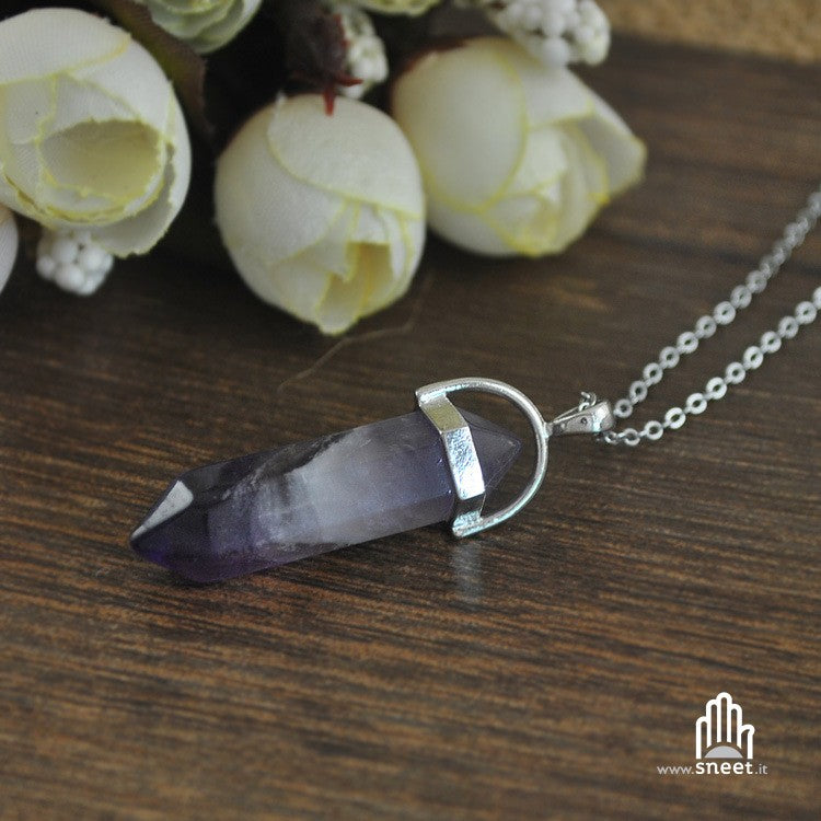 Crystal pendant necklace