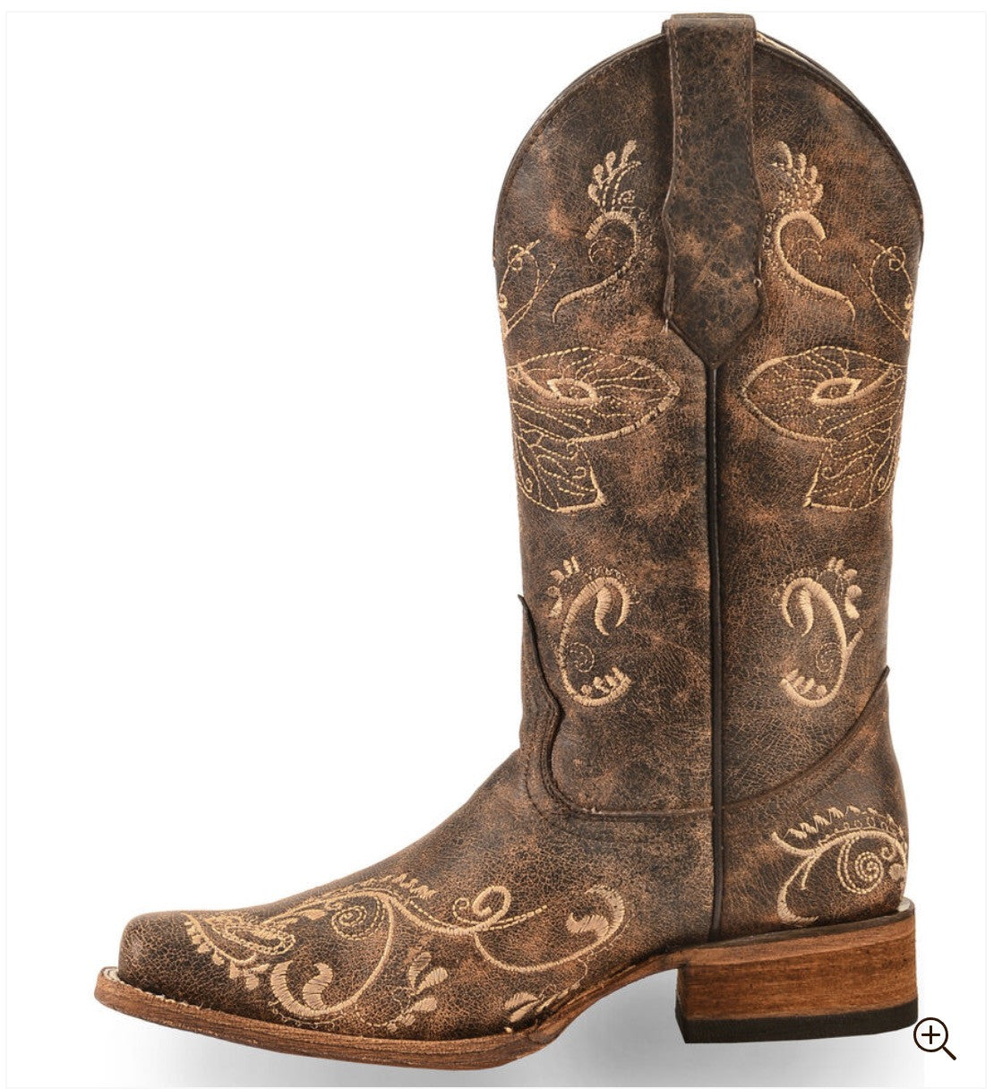 Stivale texano basso crocodyle