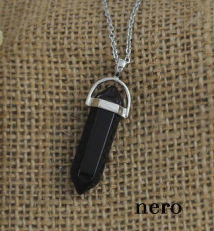 Crystal pendant necklace