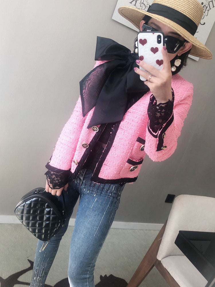 Blusa pizzosa fiocco