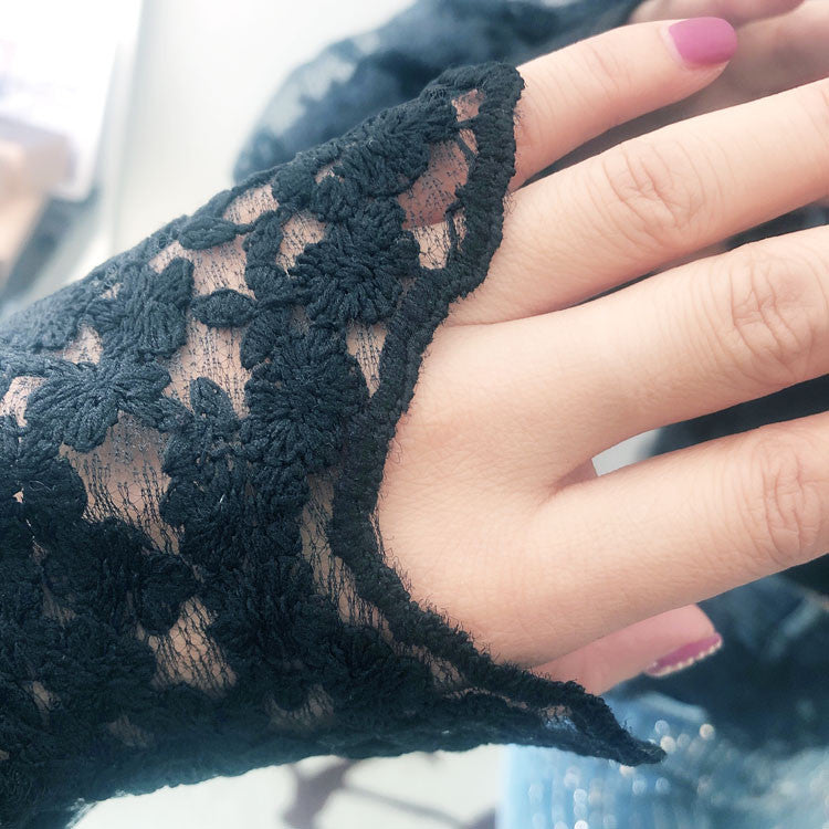 Blusa pizzosa fiocco