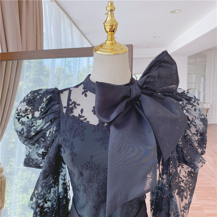 Blusa pizzosa fiocco