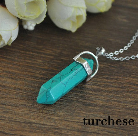 Crystal pendant necklace