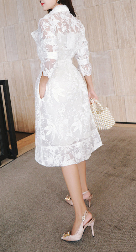 Trench in pizzo Geisha