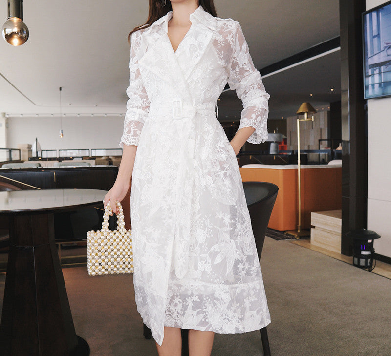 Trench in pizzo Geisha