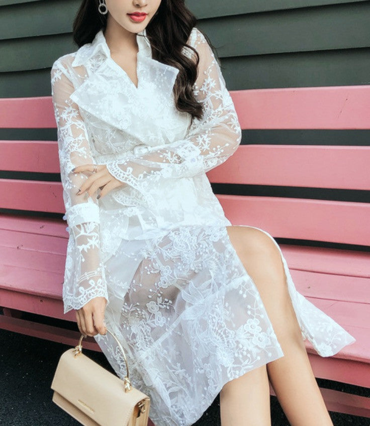 Trench in pizzo Geisha