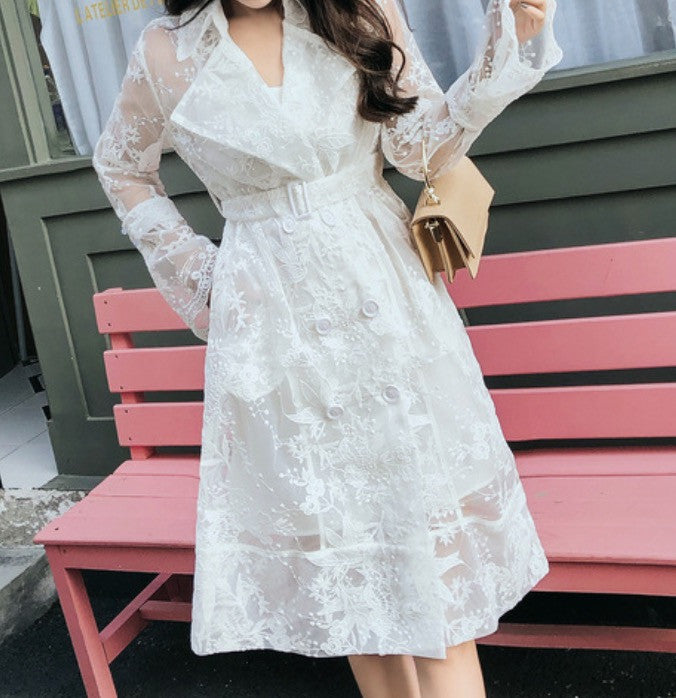 Trench in pizzo Geisha