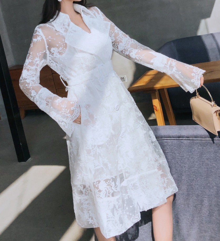 Trench in pizzo Geisha