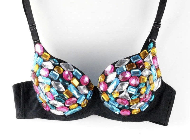 Reggiseno pietre colorate