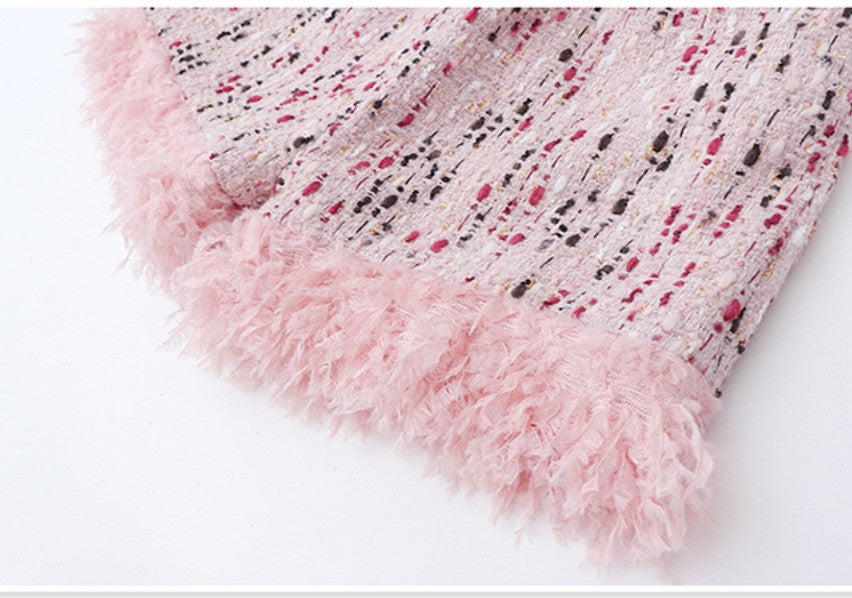 Completo bimba pink tartan plomb