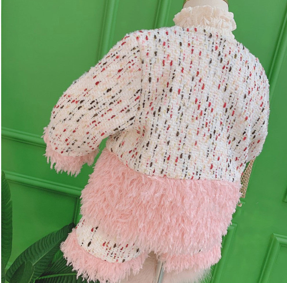 Completo bimba pink tartan plomb